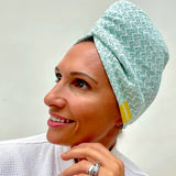 Fast Hair Drying Microfiber Hair Turban Green (Single)