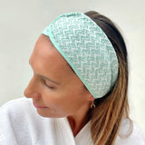 Spa Microfiber Makeup & Skincare Headband Green (Single)