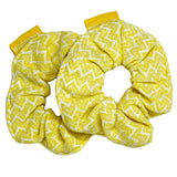 Fast Hair Drying Microfiber Scrunchies Yellow (2 Pack)